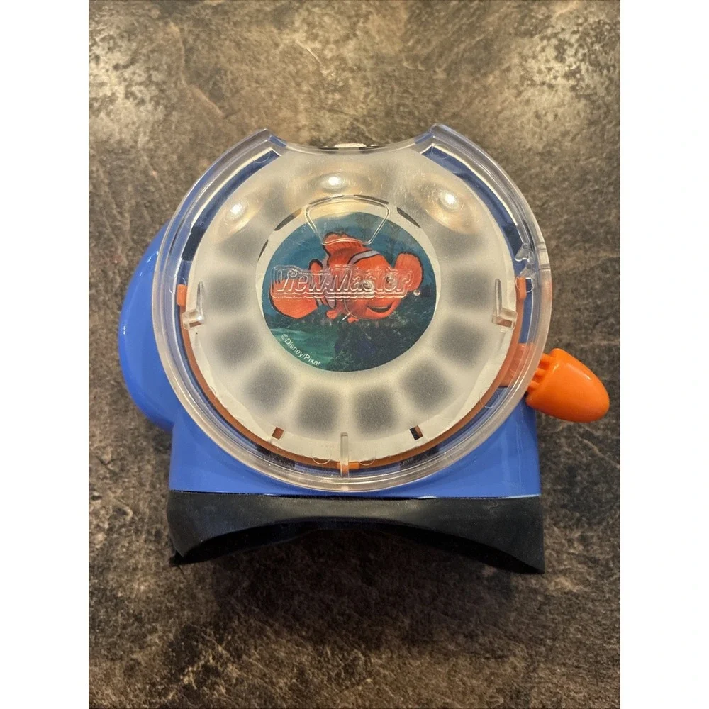 Fisher-Price View-Master Viewer 2002 Blue & Orange Model 74332 VTG With Slide